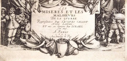 Frontispice Les miseres et les mal-heures de la guerre